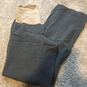 Large grey maternity pants